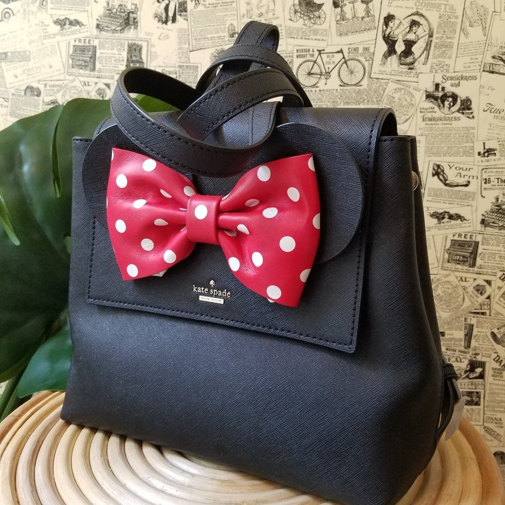 Neema Black Red Kate Spade Disney Minnie Mouse Bag - Picture 1 of 11